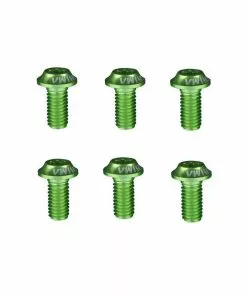 Ashima, Aluschrauben, M5x10, T20, Alu 7075, 6er Set Grün