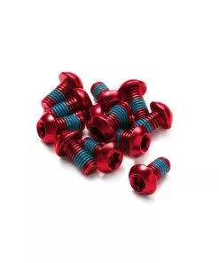 Ashima, Schrauben Für Bremsscheibe 6-loch, 12x Schraube M5x10, T25, ROT