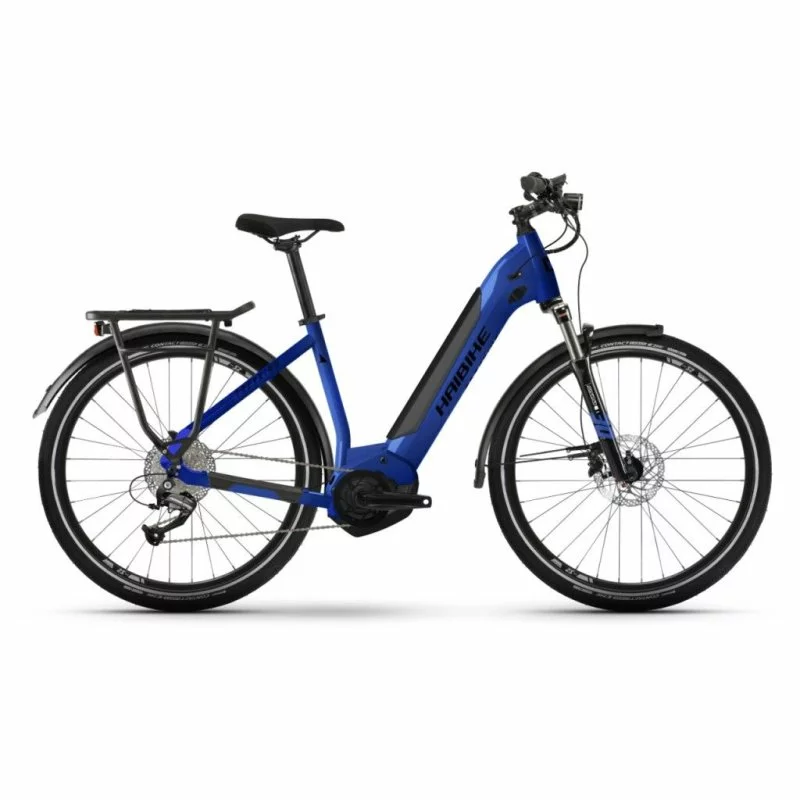 Haibike, Trekking 4, 2022, Tiefeinsteiger E-Bike, L 54cm, Blau