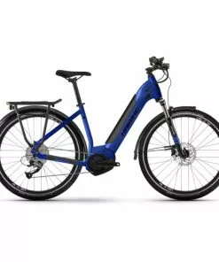 Haibike, Trekking 4, 2022, Tiefeinsteiger E-Bike, M 50cm, Blau