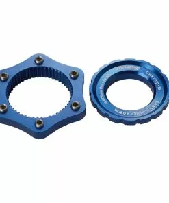 Reverse, Adapter Disc, Centerlock - 6 Loch, Incl. Verschlussring, Alu, 32g, Blau