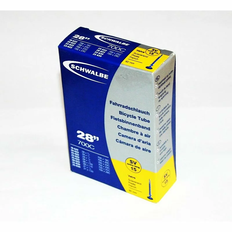 Schwalbe, Schlauch, Nr. 15, (SV 60mm), 18/28-622/630