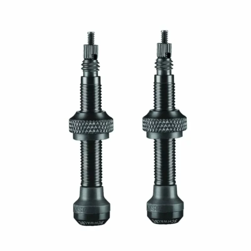 Schwalbe, Ventil Alu Tubelessventil Für TL-Ready Umrüstung SV, 2er Pack, Schwarz