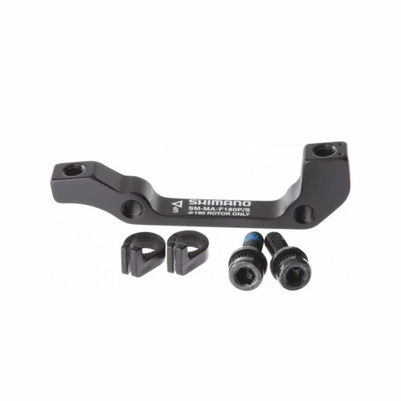 Shimano, Adapter, Disc Brake, Von Postmount Bremse Auf IS2000 Gabel, KSMMAF180PSB, F. 180mm Rotor, Sicherung, (HstNr = Y81731000)