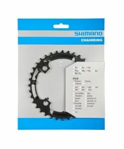 Shimano, Kettenblatt, 36-4, Deore, FC-M590, 36 Zahn, 9-fach, Schwarz