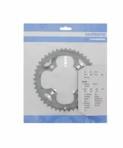 Shimano, Kettenblatt, 44-4, Deore, FC-M590, (44 Z.) (4-Arm) (9-fach), Silbergrau