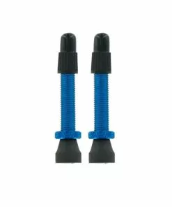 VAR, Ventil Alu Tubelessventil Für TL-Ready Umrüstung SV, 6,5mm, 40mm Lang, 2er Pack, Blau