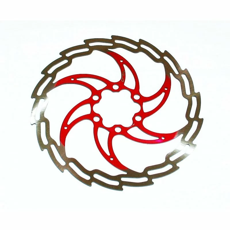 XLC, Bremsscheibe Superlight, 98g, 6-loch, 160mm, ROT